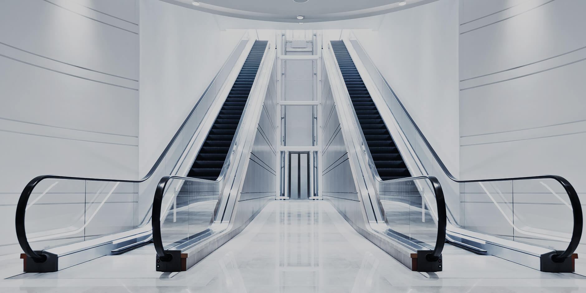 IFE escalators and vertical mobility systems